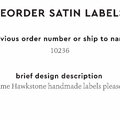 PPLR_HIDDEN_PRODUCT Reorder Previous Label Design - SATIN