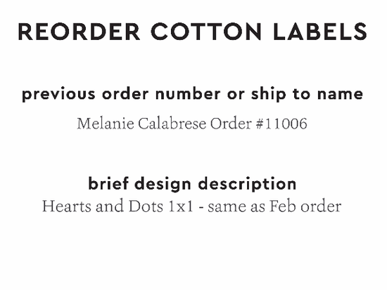 PPLR_HIDDEN_PRODUCT Reorder Previous Label Design - COTTON