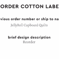 PPLR_HIDDEN_PRODUCT Reorder Previous Label Design - COTTON