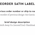 PPLR_HIDDEN_PRODUCT Reorder Previous Label Design - SATIN