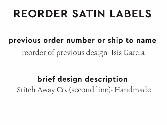PPLR_HIDDEN_PRODUCT Reorder Previous Label Design - SATIN