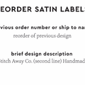 PPLR_HIDDEN_PRODUCT Reorder Previous Label Design - SATIN