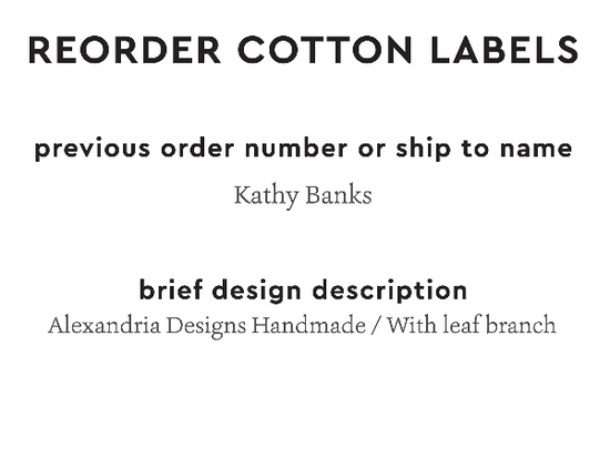 PPLR_HIDDEN_PRODUCT Reorder Previous Label Design - COTTON