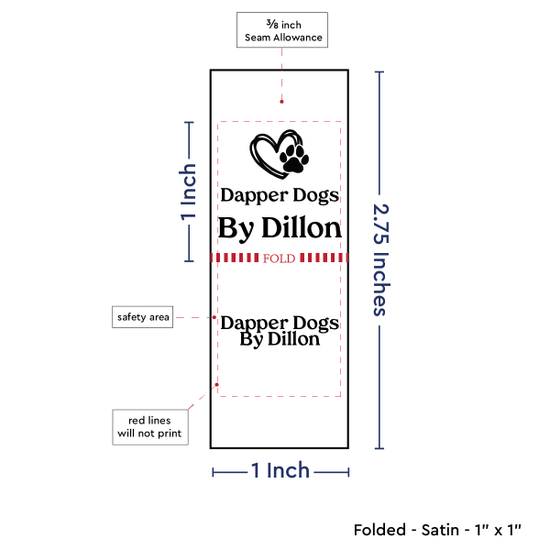 PPLR_HIDDEN_PRODUCT Heart and Paw Print (1" wide - Satin)