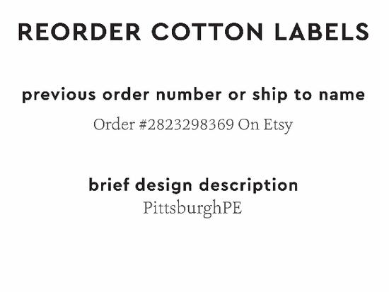 PPLR_HIDDEN_PRODUCT Reorder Previous Label Design - COTTON