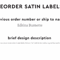 PPLR_HIDDEN_PRODUCT Reorder Previous Label Design - SATIN