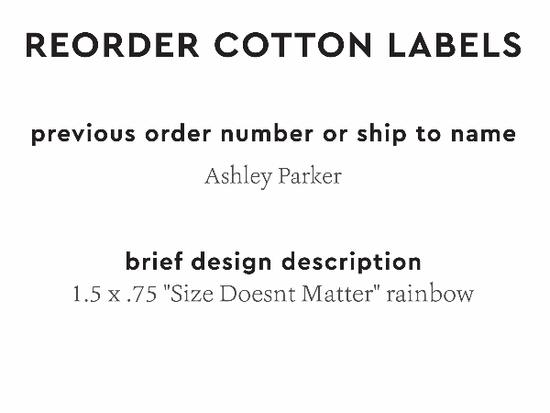 PPLR_HIDDEN_PRODUCT Reorder Previous Label Design - COTTON