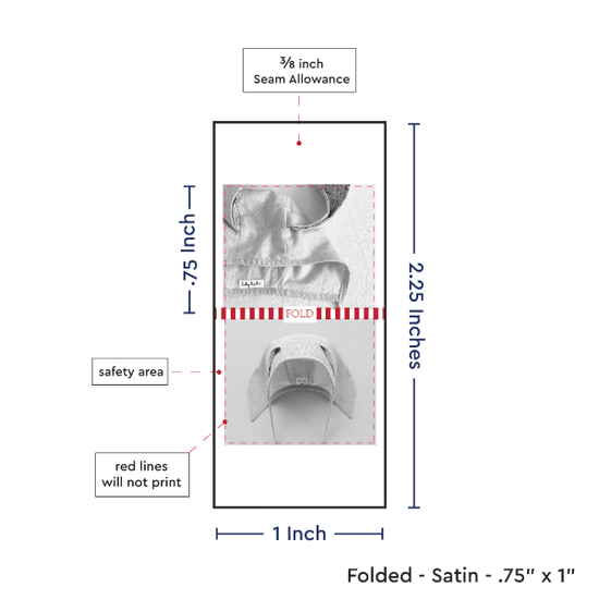 PPLR_HIDDEN_PRODUCT Print Your Logo/Image on Satin Tags (1" wide - Satin)