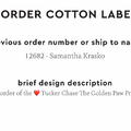 PPLR_HIDDEN_PRODUCT Reorder Previous Label Design - COTTON