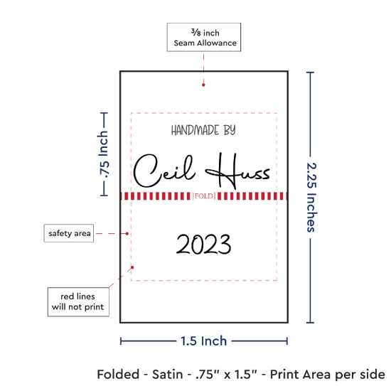 PPLR_HIDDEN_PRODUCT Medium Satin Tags Text Only (1.5" wide - Satin)