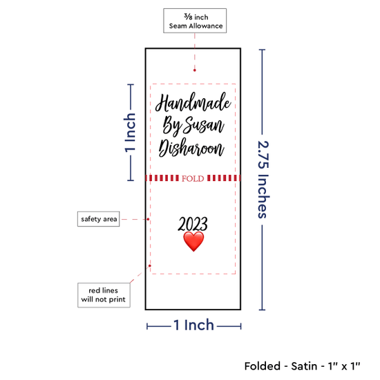 PPLR_HIDDEN_PRODUCT Handmade Square (1" wide - Satin)