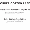 PPLR_HIDDEN_PRODUCT Reorder Previous Label Design - COTTON
