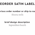 PPLR_HIDDEN_PRODUCT Reorder Previous Label Design - SATIN