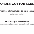PPLR_HIDDEN_PRODUCT Reorder Previous Label Design - COTTON