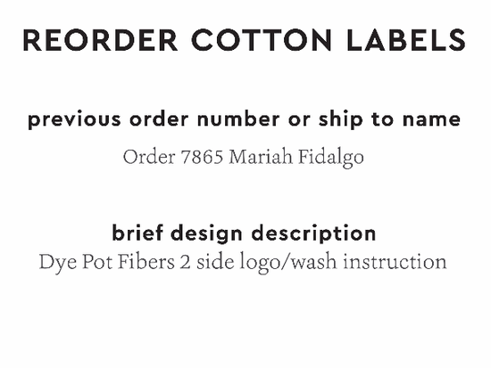 PPLR_HIDDEN_PRODUCT Reorder Previous Label Design - COTTON