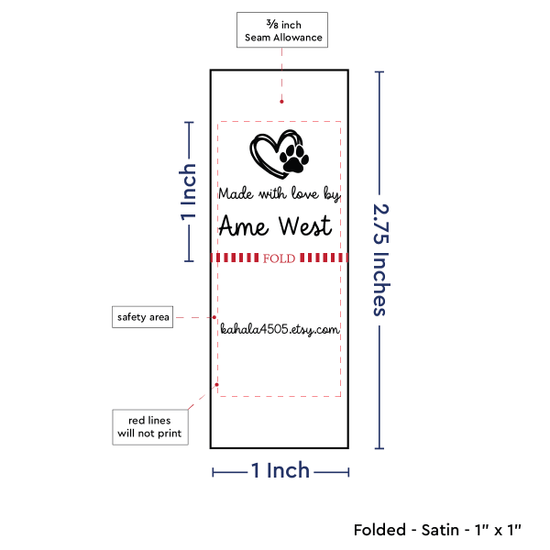 PPLR_HIDDEN_PRODUCT Heart and Paw Print (1" wide - Satin)