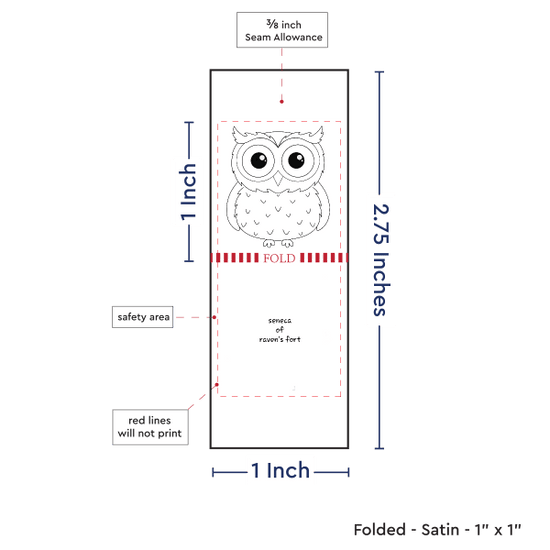 PPLR_HIDDEN_PRODUCT Print Your Logo/Image on Satin Tags (1" wide - Satin)