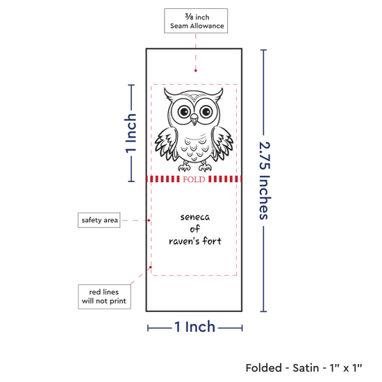 PPLR_HIDDEN_PRODUCT Print Your Logo/Image on Satin Tags (1" wide - Satin)
