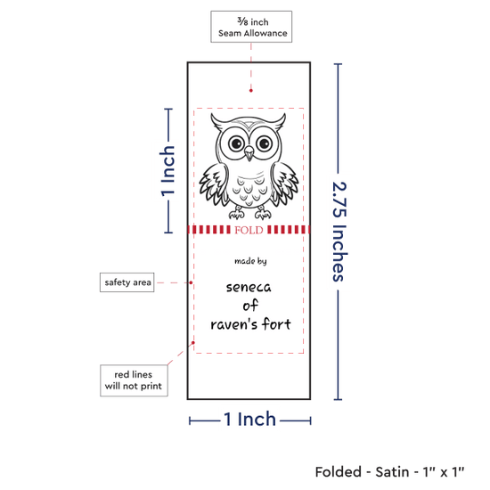 PPLR_HIDDEN_PRODUCT Print Your Logo/Image on Satin Tags (1" wide - Satin)