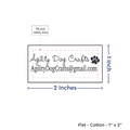PPLR_HIDDEN_PRODUCT Print your Logo or Image on FLAT Cotton Tags