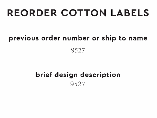 PPLR_HIDDEN_PRODUCT Reorder Previous Label Design - COTTON
