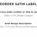 PPLR_HIDDEN_PRODUCT Reorder Previous Label Design - SATIN