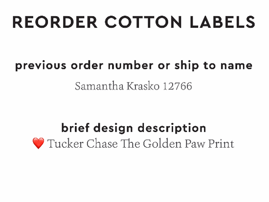 PPLR_HIDDEN_PRODUCT Reorder Previous Label Design - COTTON