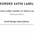PPLR_HIDDEN_PRODUCT Reorder Previous Label Design - SATIN