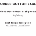 PPLR_HIDDEN_PRODUCT Reorder Previous Label Design - COTTON