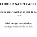 PPLR_HIDDEN_PRODUCT Reorder Previous Label Design - SATIN