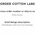 PPLR_HIDDEN_PRODUCT Reorder Previous Label Design - COTTON
