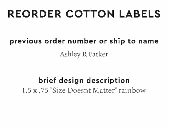 PPLR_HIDDEN_PRODUCT Reorder Previous Label Design - COTTON