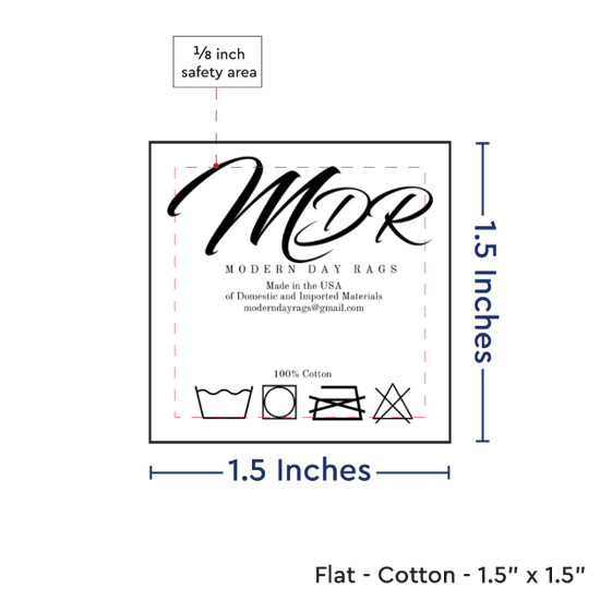 PPLR_HIDDEN_PRODUCT Print your Logo or Image on FLAT Cotton Tags