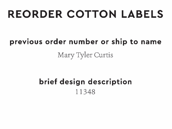 PPLR_HIDDEN_PRODUCT Reorder Previous Label Design - COTTON
