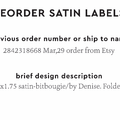 PPLR_HIDDEN_PRODUCT Reorder Previous Label Design - SATIN