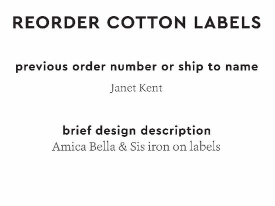 PPLR_HIDDEN_PRODUCT Reorder Previous Label Design - COTTON