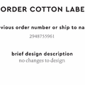 PPLR_HIDDEN_PRODUCT Reorder Previous Label Design - COTTON