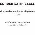 PPLR_HIDDEN_PRODUCT Reorder Previous Label Design - SATIN