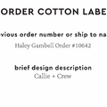 PPLR_HIDDEN_PRODUCT Reorder Previous Label Design - COTTON