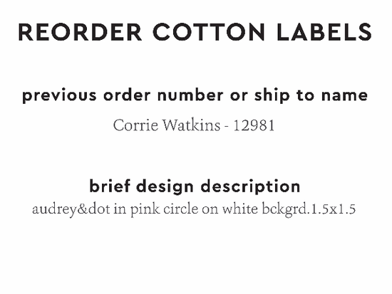 PPLR_HIDDEN_PRODUCT Reorder Previous Label Design - COTTON