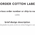 PPLR_HIDDEN_PRODUCT Reorder Previous Label Design - COTTON