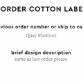 PPLR_HIDDEN_PRODUCT Reorder Previous Label Design - COTTON