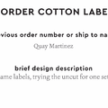 PPLR_HIDDEN_PRODUCT Reorder Previous Label Design - COTTON