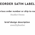 PPLR_HIDDEN_PRODUCT Reorder Previous Label Design - SATIN
