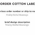 PPLR_HIDDEN_PRODUCT Reorder Previous Label Design - COTTON
