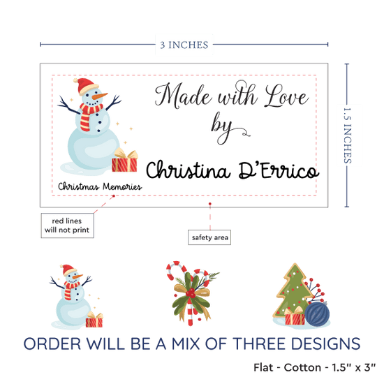 PPLR_HIDDEN_PRODUCT Christmas Sampler Large (1.5"x3"-Cotton)