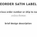 PPLR_HIDDEN_PRODUCT Reorder Previous Label Design - SATIN