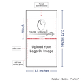 PPLR_HIDDEN_PRODUCT Print your logo/Image on Satin Tags (1.5" wide - Satin)