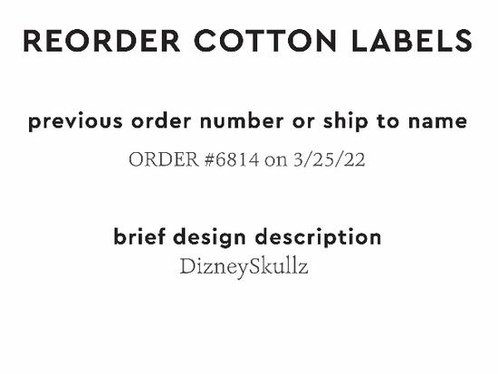 PPLR_HIDDEN_PRODUCT Reorder Previous Label Design - COTTON