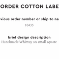 PPLR_HIDDEN_PRODUCT Reorder Previous Label Design - COTTON